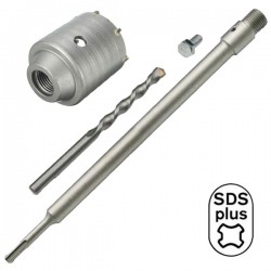 Couronne de perçage pour murs 68mm avec adaptateur SDS-PLUS