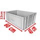 Bac de stockage Industriel C5 Gris 60X40X22cm ELSOPLAST