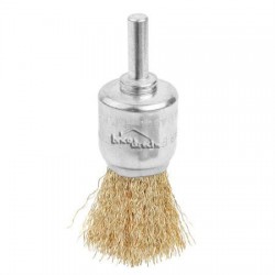 Brosse métallique en pinceau 25mm pour perceuses WADFOW