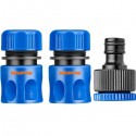 Pack 3 raccords 1/2" d'arrosage WADFOW WQC2E33