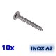 Pack de 20 vis parker 3.5x20 en INOX A2 TOROZER