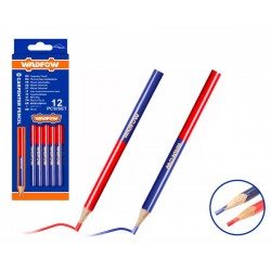 12 Crayons de Charpentier bi-couleur WADFOW