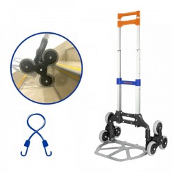 Chariot-diable pliant à 6 roues pour escaliers WADFOW