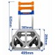 Chariot-diable pliant à 6 roues pour escaliers WADFOW
