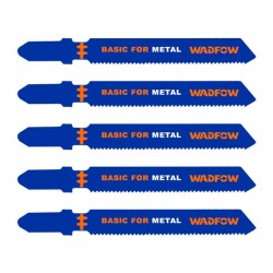 Pack de 5 lames de scie sauteuse fléxibles spécial Métal WADFOW
