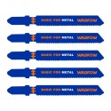 Pack de 5 lames de scie sauteuse fléxibles spécial Métal WADFOW