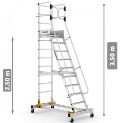 Plateforme de travail roulante VISTA 2.5m CAGSAN