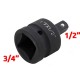 Adaptateur pour Clé à choc 3/4"F à 1/2"M