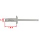 Boîte 500 rivets Aluminium 4.0x12
