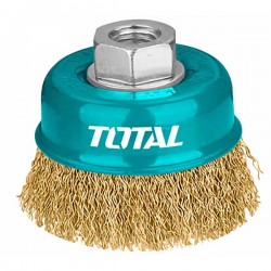 Brosse métallique 100mm pour meule à disques TOTAL