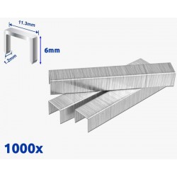 Boîte 1000 Agrafes 1,2x6mm WADFOW