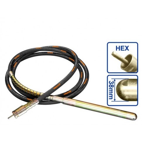 Tuyau pour vibreur 6m HEX 38mm