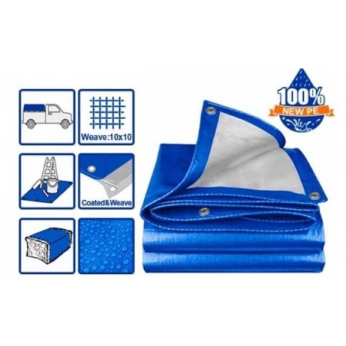 Bâche de protection Polyéthylène tarp 3x3m WADFOW