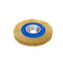 Brosse métallique cylindrique 150mm pour meule à disques WADFOW