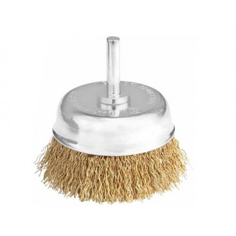 Brosse métallique en coupe 75mm pour perceuses