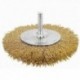 Brosse métallique en disque 100mm pour perceuse WADFOW