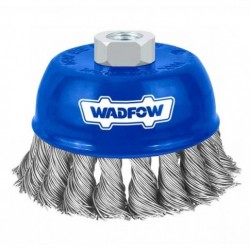 Brosse métallique torsadée 100mm pour meule à disques WADFOW