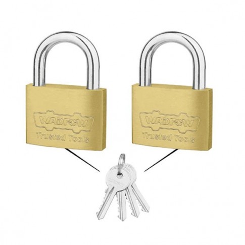 Pack de 2 Cadenas en laiton 20mm même clés WADFOW WPDT422