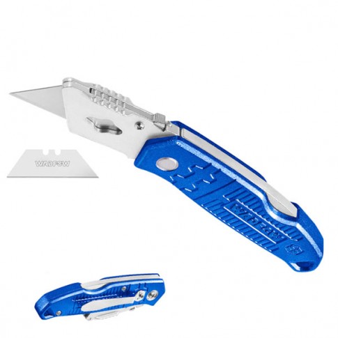 Cutter en Aluminium pliable à lame trapézoïdale WADFOW