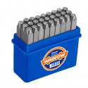 Jeu de 27 poinçons lettres en acier 6mm WADFOW WCC9276
