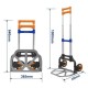 Chariot diable de transport pliable 100Kg WADFOW