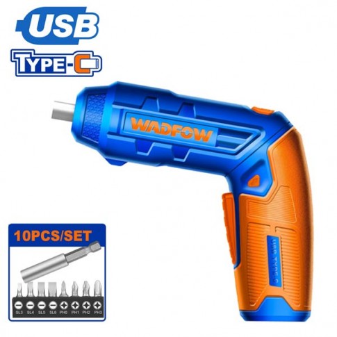 Tournevis sans fil 4V avec 10 accessoires WADFOW