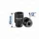 Jeu de 10 douilles à choc courtes 1/2'' de 10-24mm WADFOW