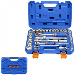 Coffret douilles 43 pièces 1/2" et 1/4" WADFOW WST3D43