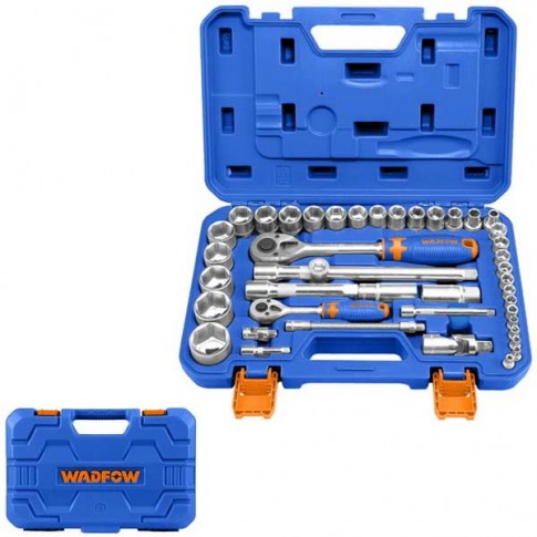 Coffret douilles 43 pièces 1/2" et 1/4" WADFOW WST3D43