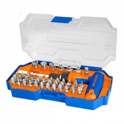 Kit tournevis en T et douilles à cliquet 45 pièces WADFOW