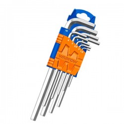 Jeu de 9 clés mâles extra longues HEX WADFOW