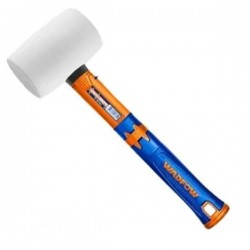Maillet en caoutchouc blanc manche en fibre 450gr WADFOW