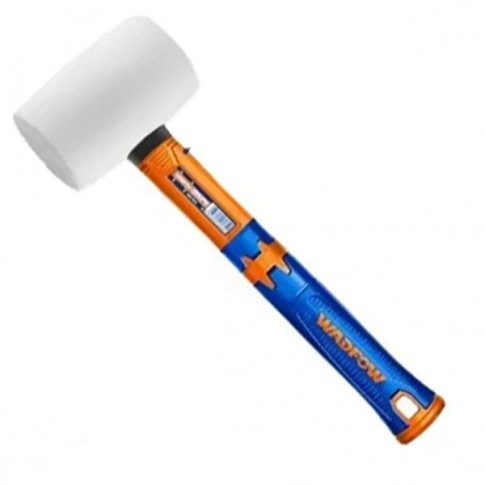 Maillet en caoutchouc blanc manche en fibre 450gr WADFOW