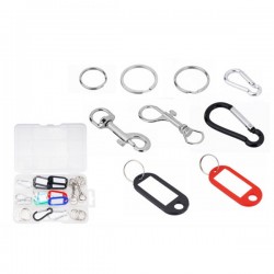 Pack de 40 porte-clés et mousquetons WADFOW