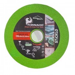 Disque de coupe spécial Verre 115mm TORNADO