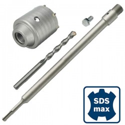 Couronne de perçage pour murs 68mm avec adaptateur SDS-PLUS