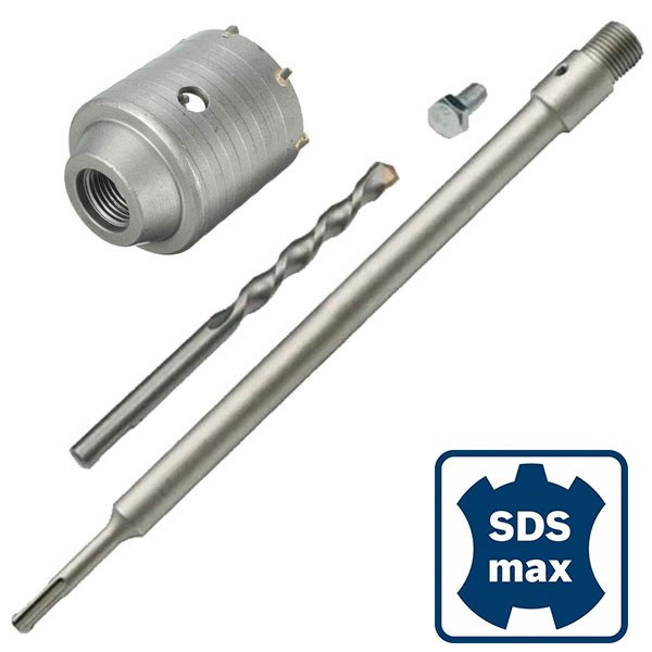 SDS PLUS Couronne De Forage Diamantée DM 32 à 150 Mm L 200 Mm Couronne De Carottage M22 Avec Filetage Pointu Pour Marteau Perforateur (DM 150 Mm L 200 Mm