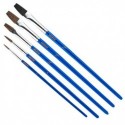 Jeu de 5 pinceaux en soie pour beaux arts WADFOW WXA1K05