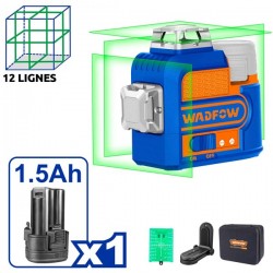 Laser à nivellement 12 lignes vertes 30m WADFOW
