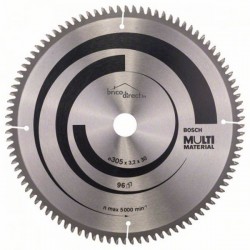 Disque Multi-Matériaux 305mm 96T pour scies à onglet BOSCH