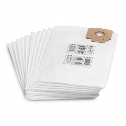 Pack de 10 sacs Pour Karcher CV 30/1 CV 38/1
