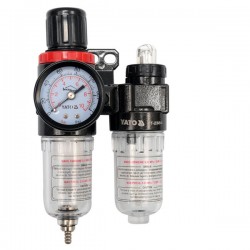 Filtre-régulateur Lubrificateur pour circuits Pneumatiques 1/4" YATO