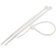 Pack 100 Attaches Serre-câble blanc 2.5/150mm HARDEN