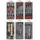Servante d'ateliers 6 tiroirs 177 outils YATO