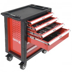 Servante d'ateliers 6 tiroirs 177 outils YATO