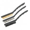 Jeu de 3 brosses métalliques de précision VOREL