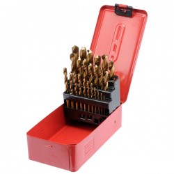 Coffret de 25 Mèches en Titane pour métaux et Inox YATO