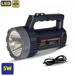 Lampe Torche LED rechargeable USB 5W TL-405