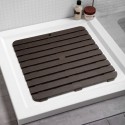 Caillebotis de douche Marron foncé 55x55cm TATAY