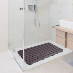 Caillebotis de douche Marron foncé 50x80cm TATAY